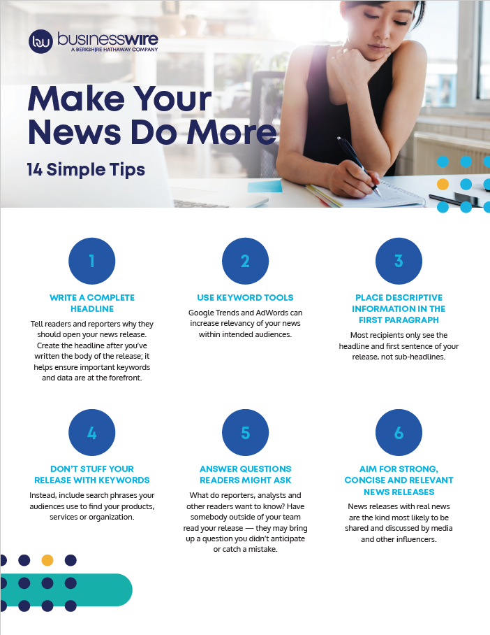 14 Tips_Make Your News Do More_COVER 14 Tips_Make Your News Do More_COVER